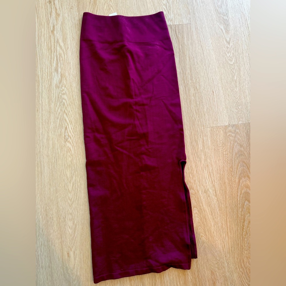 NWOT Fabletics Maroon Skirt XS